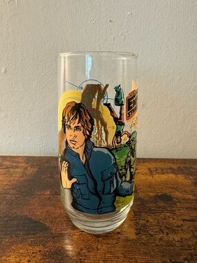 Vintage Star Wars The Empire Strikes Back Luke Skywalker Collector Glass